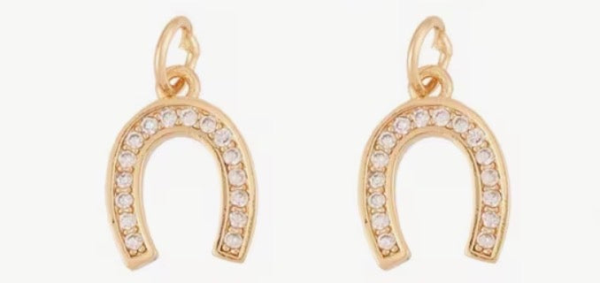 Sparkle Horseshoe Charm
