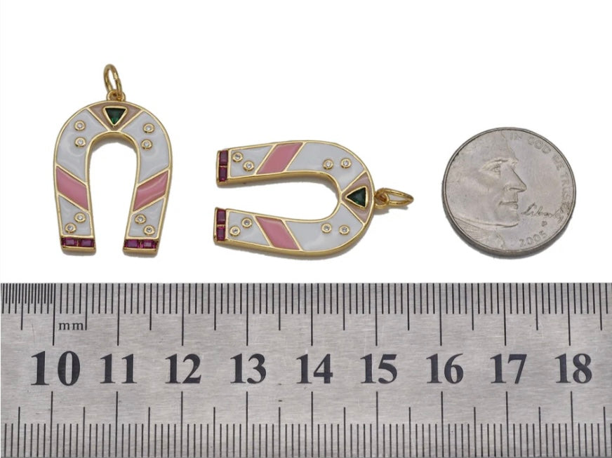 Large Enamel Horseshoe