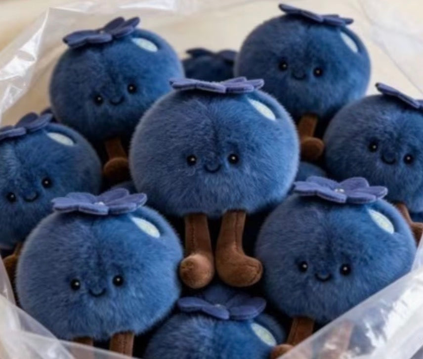 Stuffed Blueberry KeyChain/BagCharm