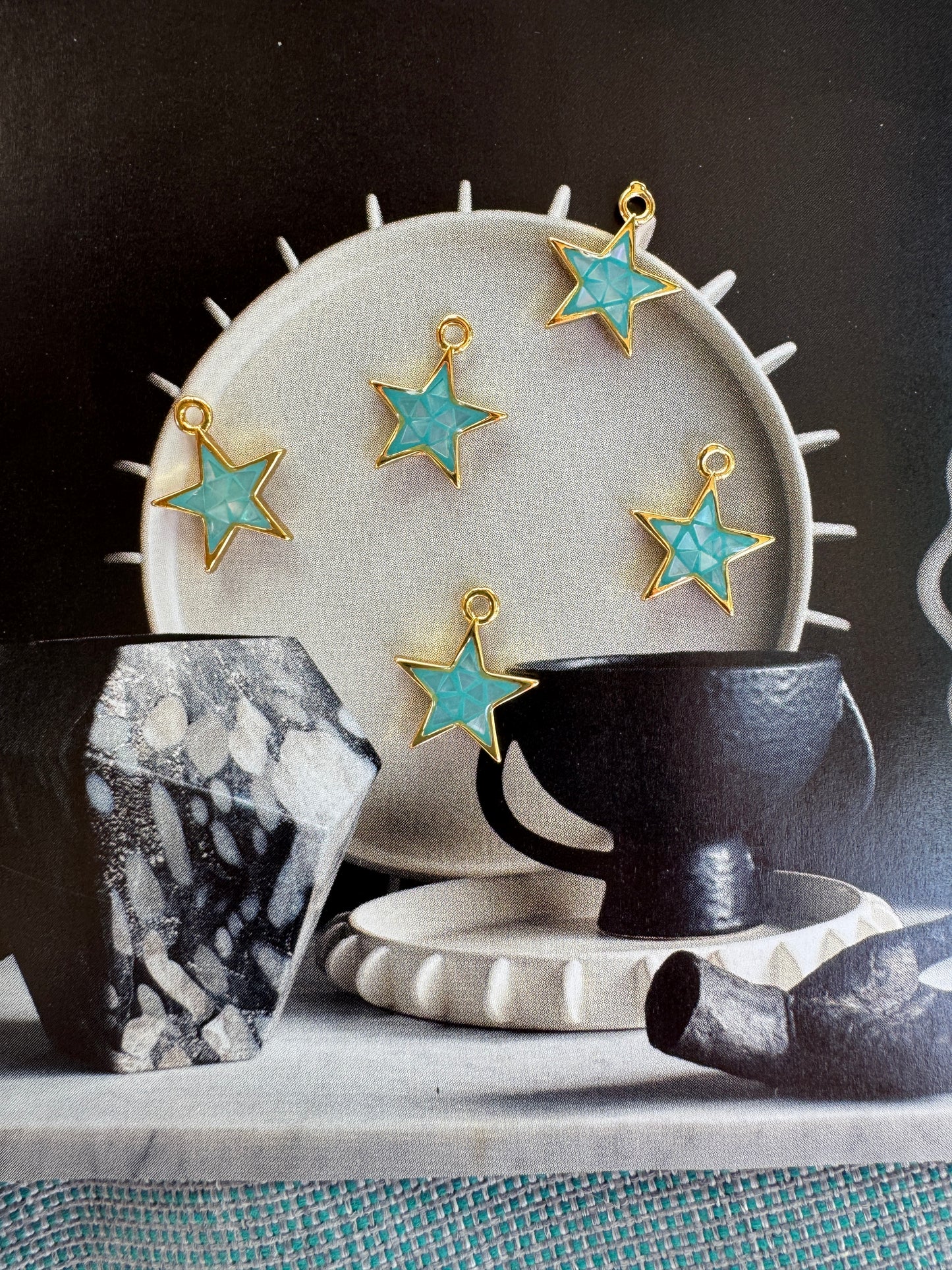 Petite Blue Star Charm