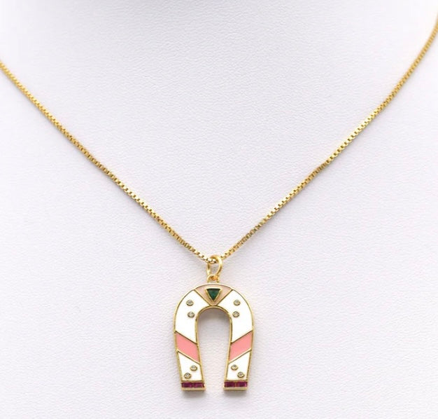 Large Enamel Horseshoe