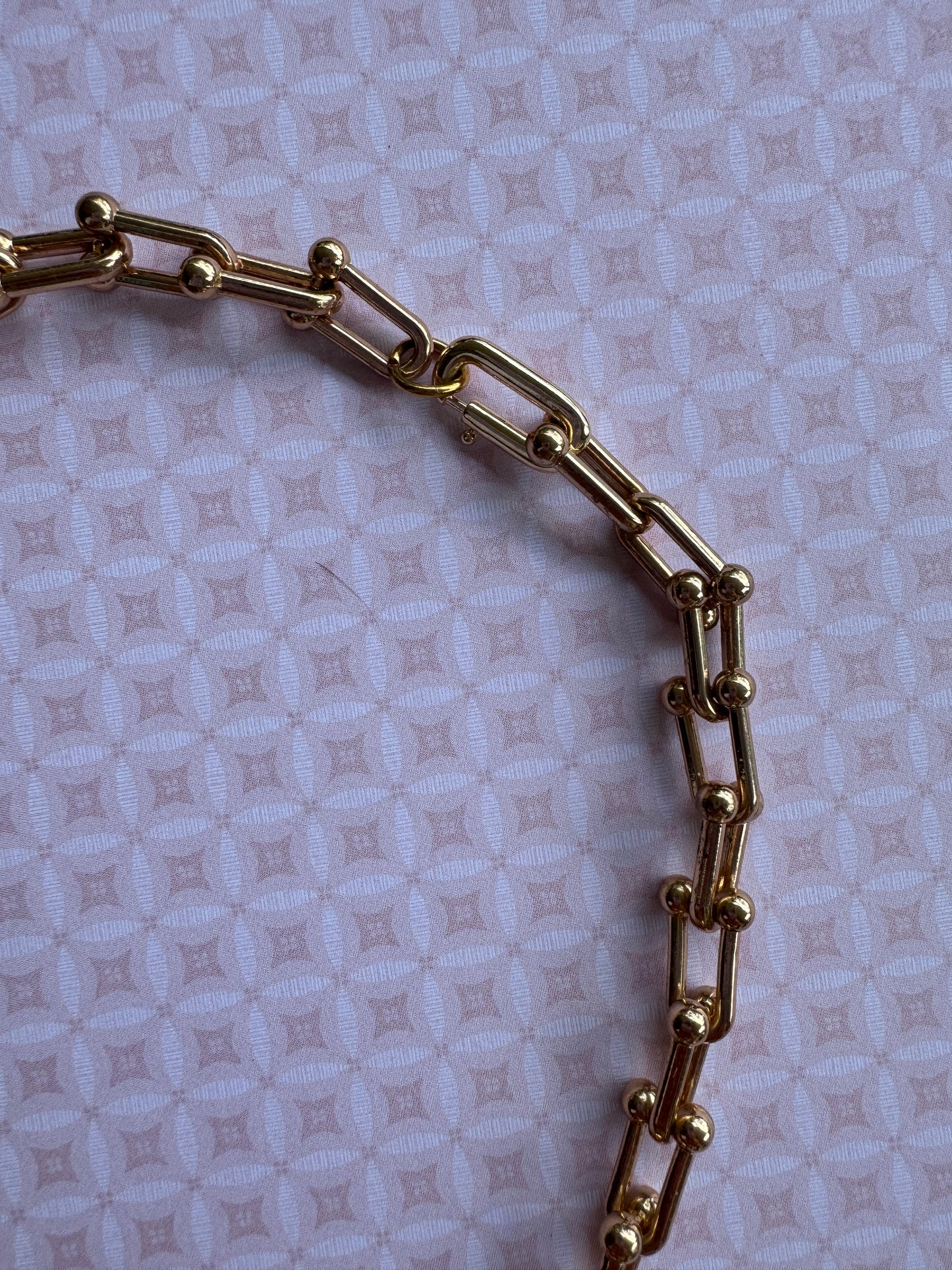 Tiffany”seque” Gold Link Chain