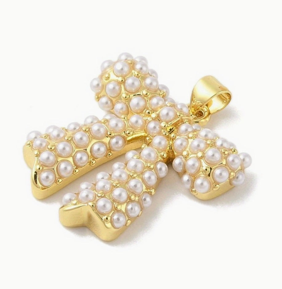 Pearl Bow Charm