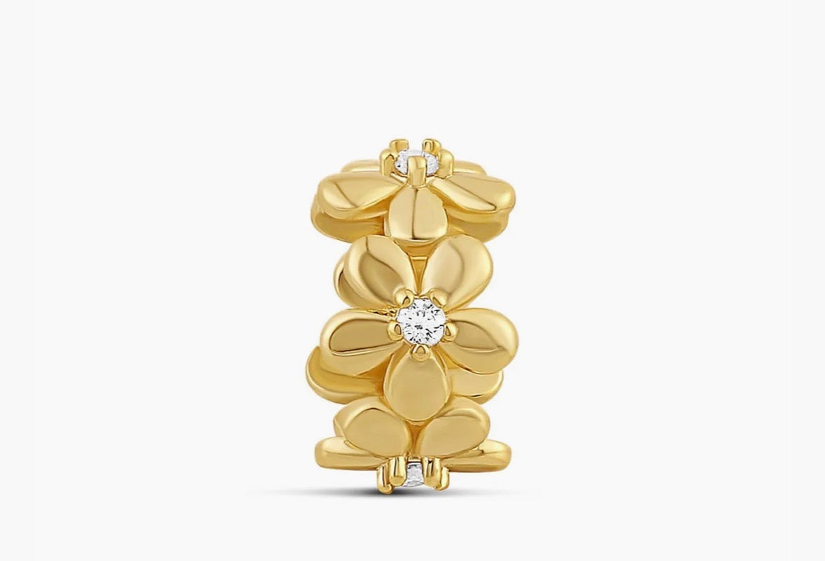 Flower Bloom Spacer Charm