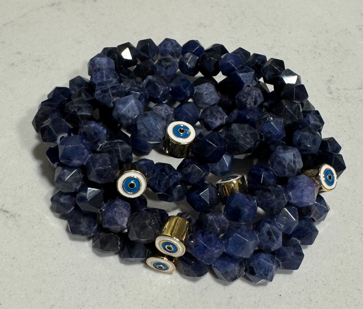 Sodalite Evil Eye Bracelets