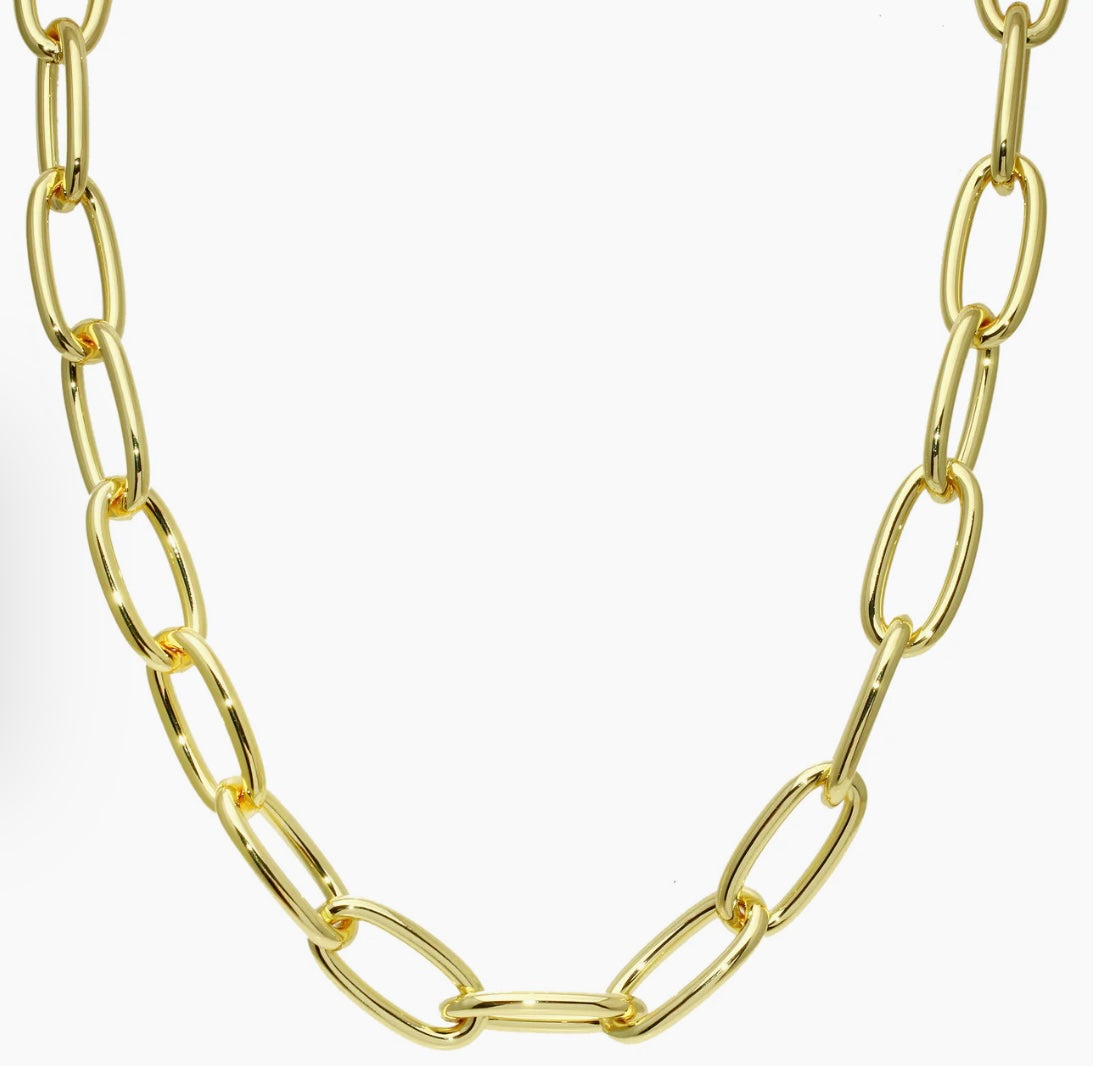 Chunky Oval Link Chain Necklace