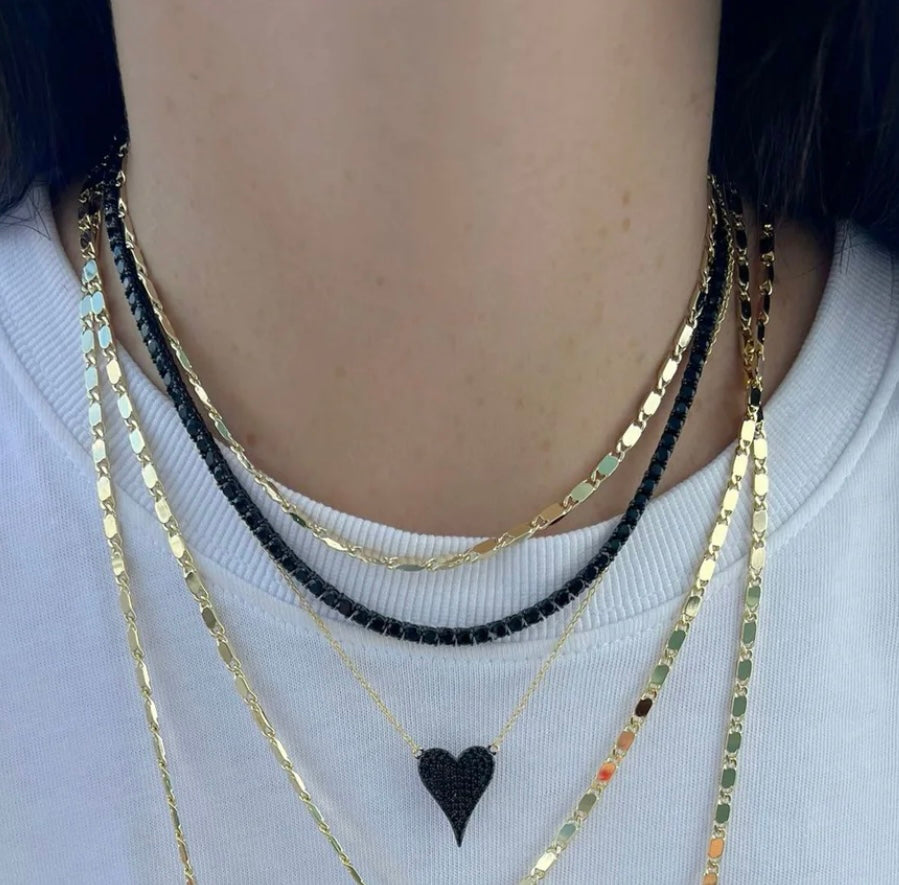 Black Tennis Necklace