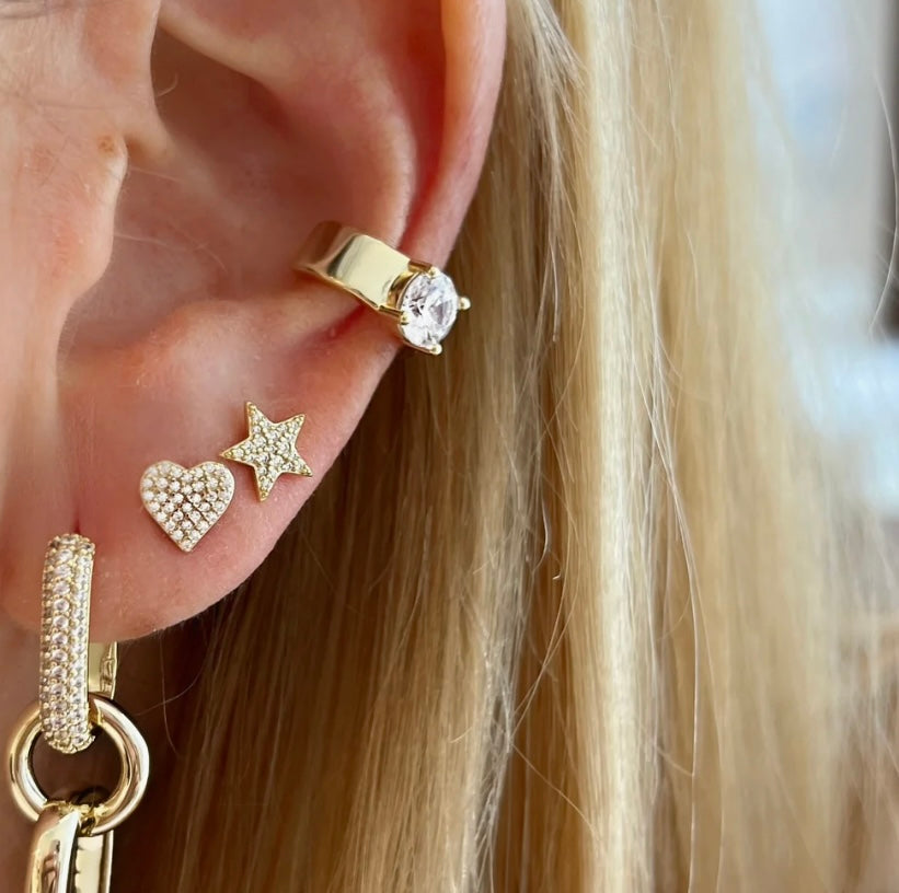 Mini Heart Stud Earrings