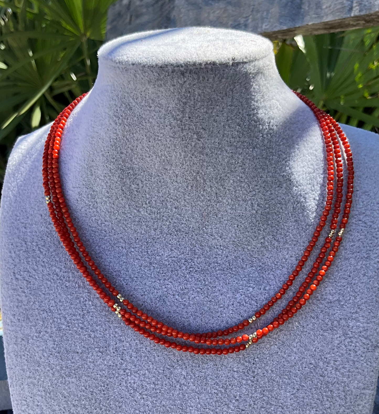 Petite Gemstone and Gold Necklace