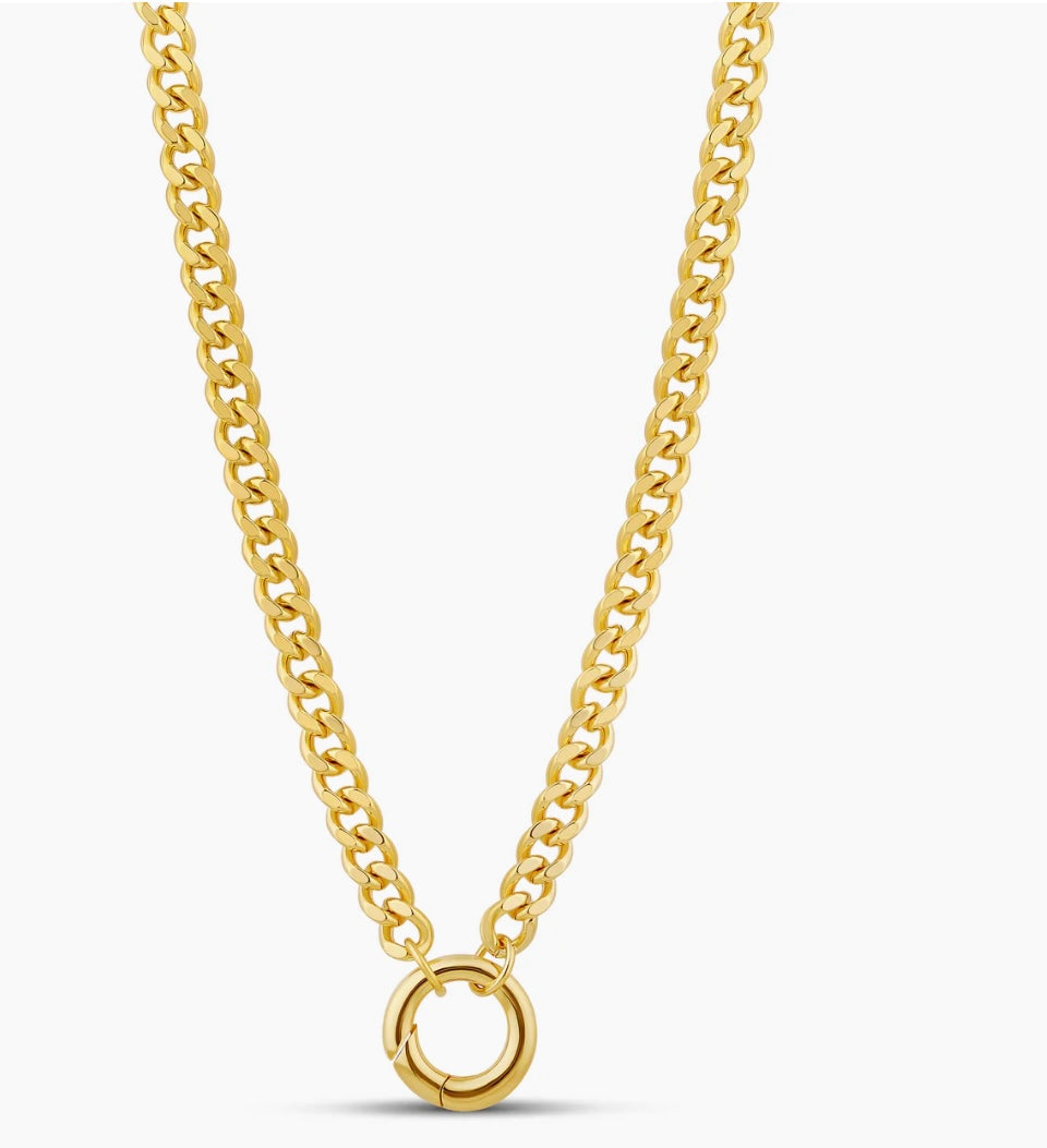 Cuban Link Chain with Push Clasp