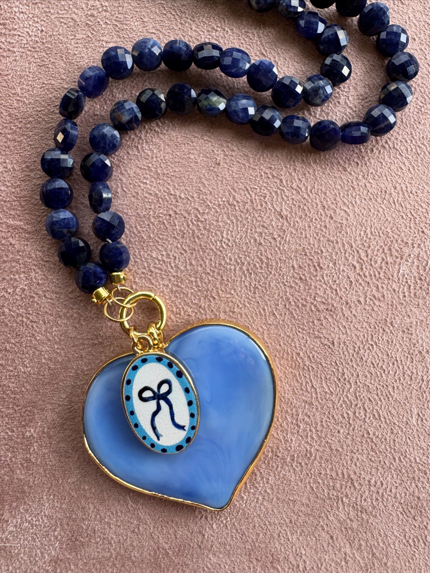 Hand Painted Glass Hearts