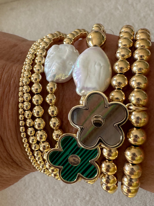 Gold Beaded Bracelets