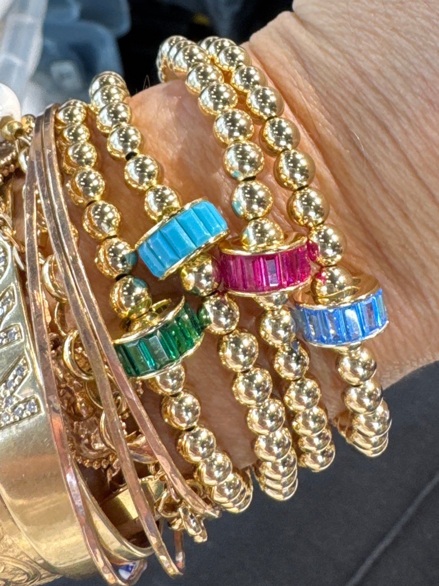 Gold Beaded Bracelets