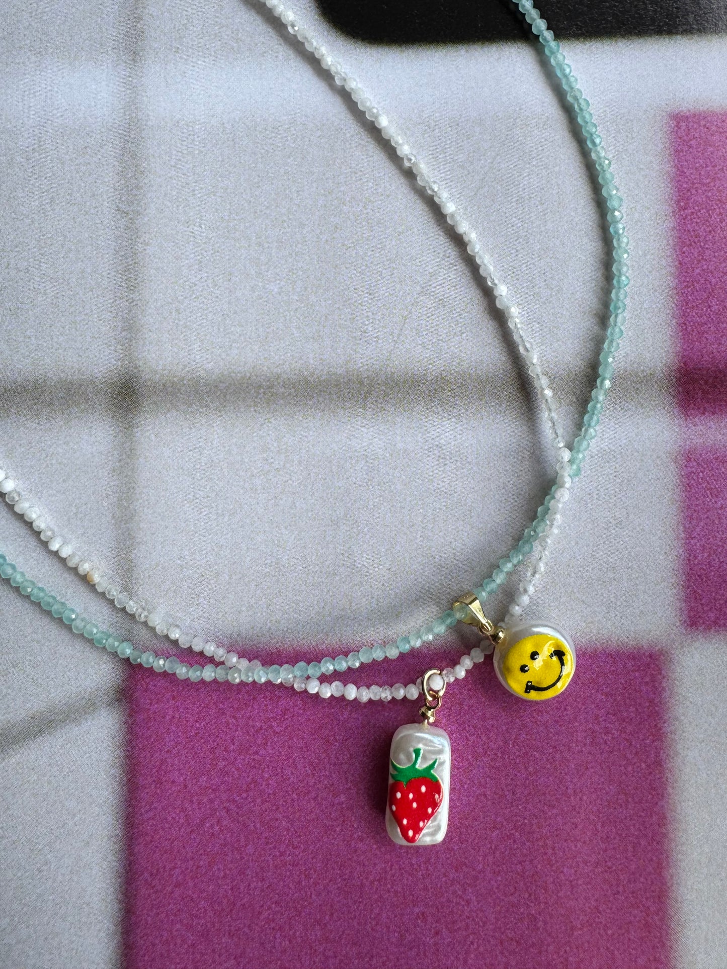 Hand Painted Pearl Charms