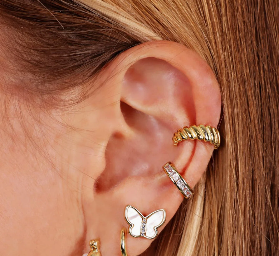 Mother of Pearl Butterfly Earrings