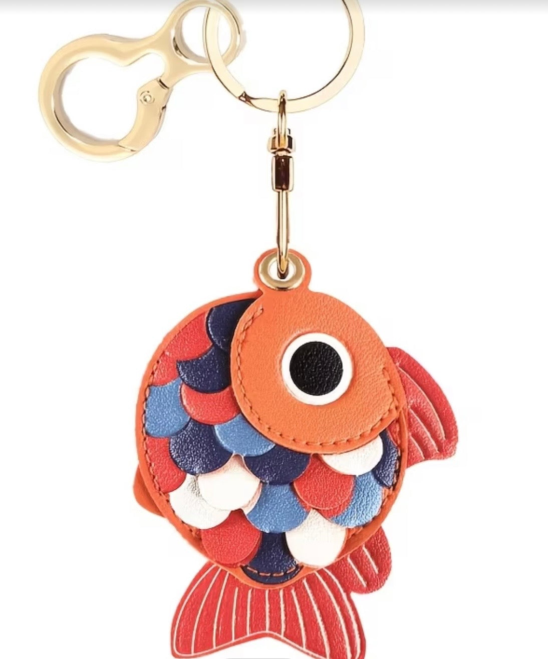 Leather Fish Keychain/Bag Charm
