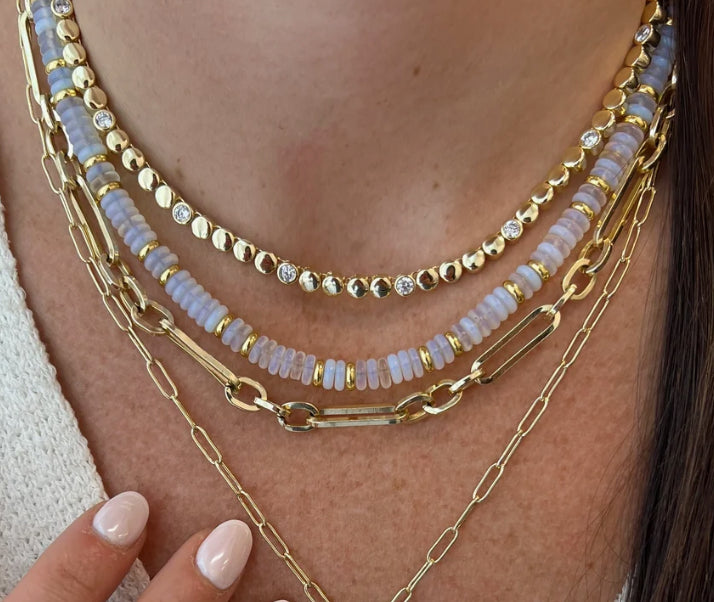 Elongated Paperclip Necklace