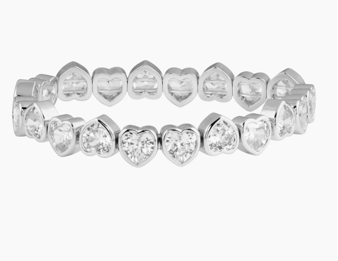 Large Heart Stretch Bracelets