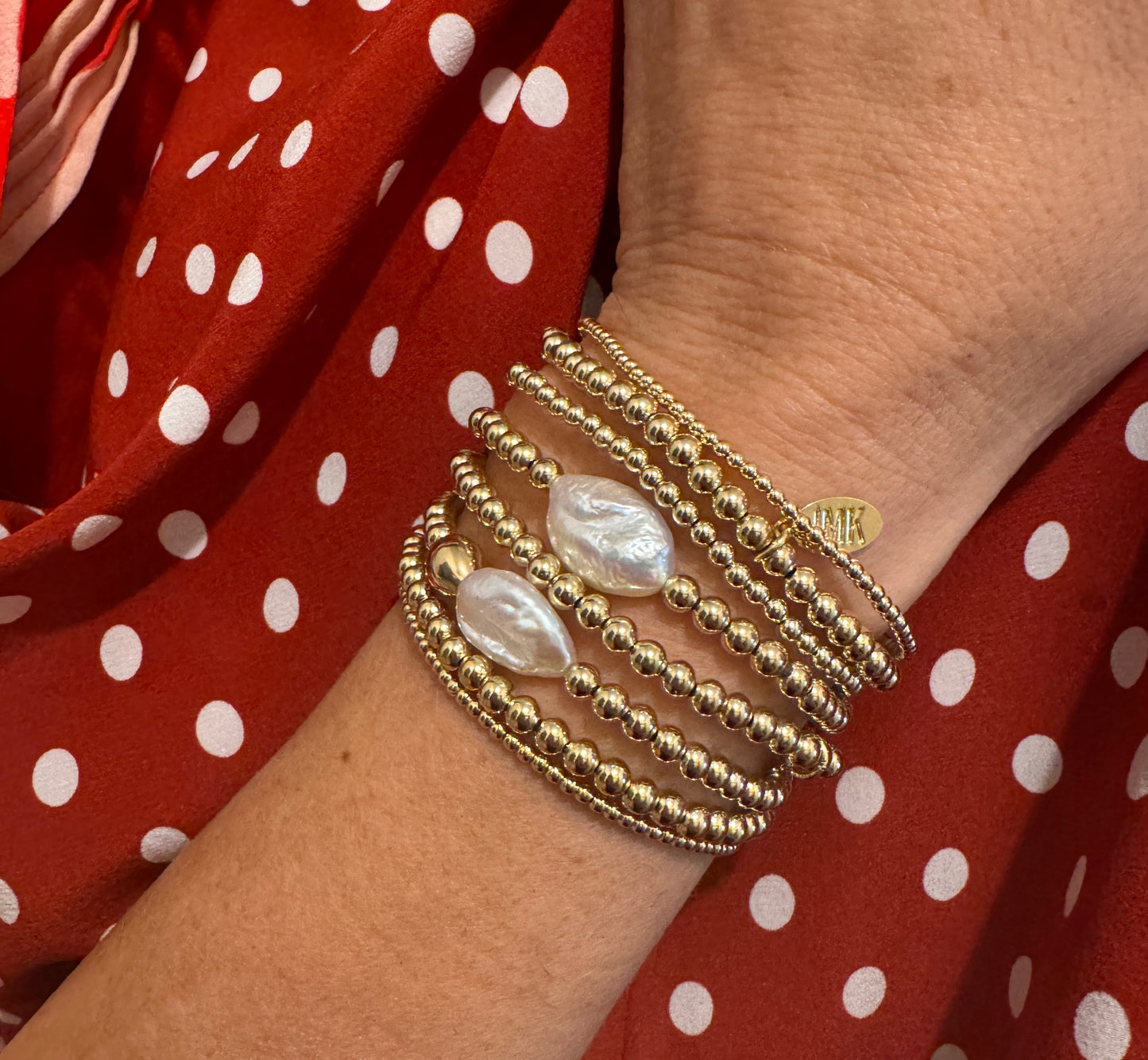 Gold Beaded Bracelets