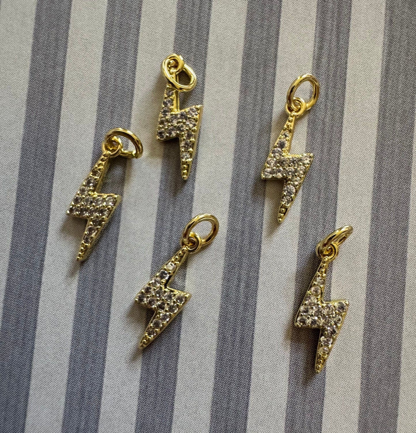 Mini Lightning Bolt Charms