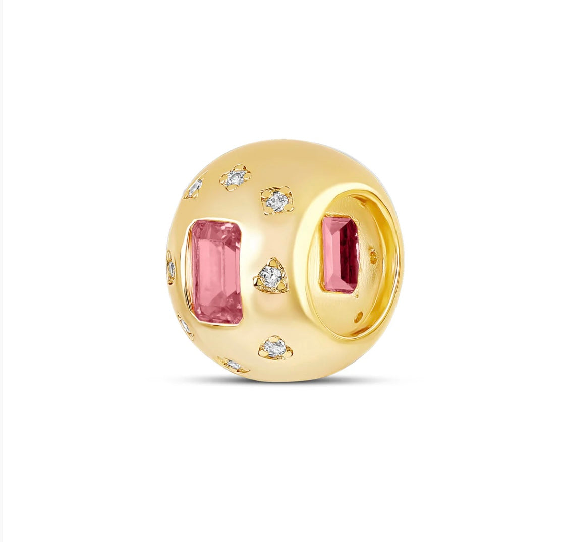 Center Stone Spacer Charm