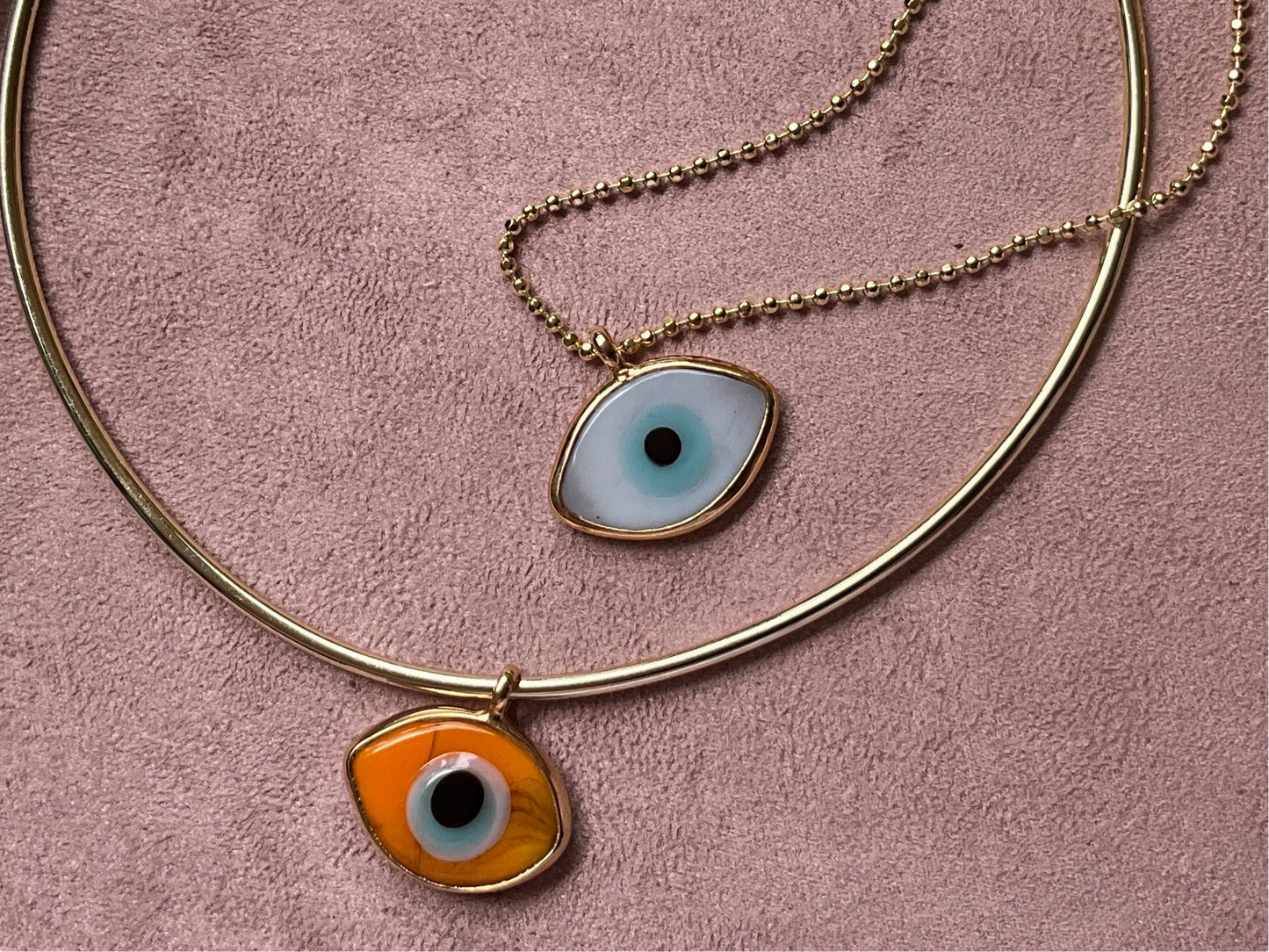 Hand Painted Glass Eye Charm
