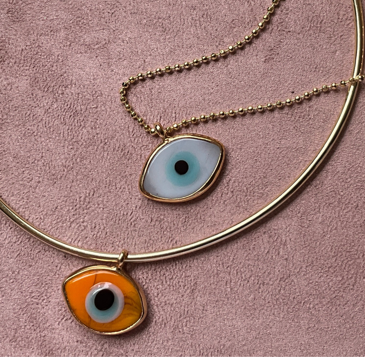 Venezuelan Hand Painted Glass Evil Eye