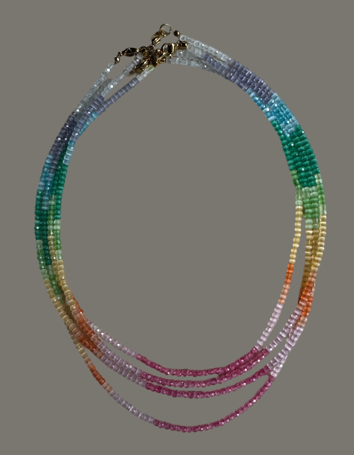 Rainbow Gemstone Necklace