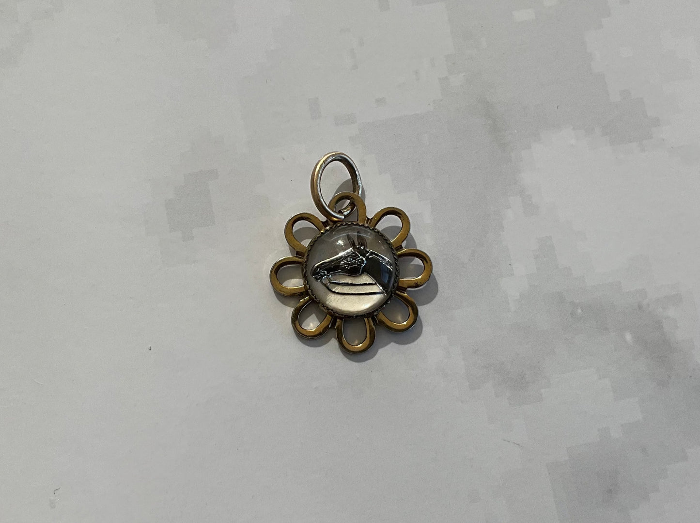 vintage horse head charm