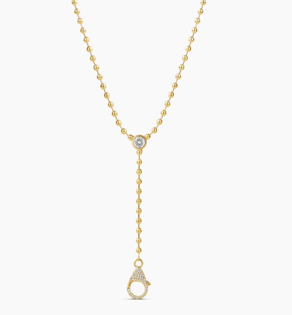 Ball Chain Drop Lariat