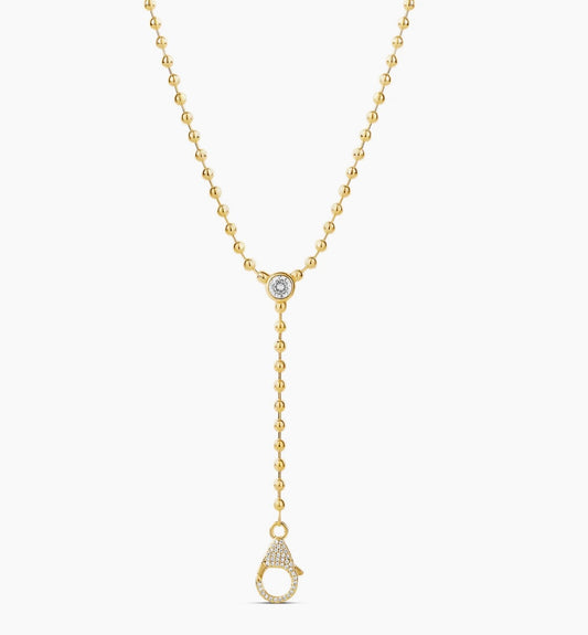 Ball Chain Drop Lariat