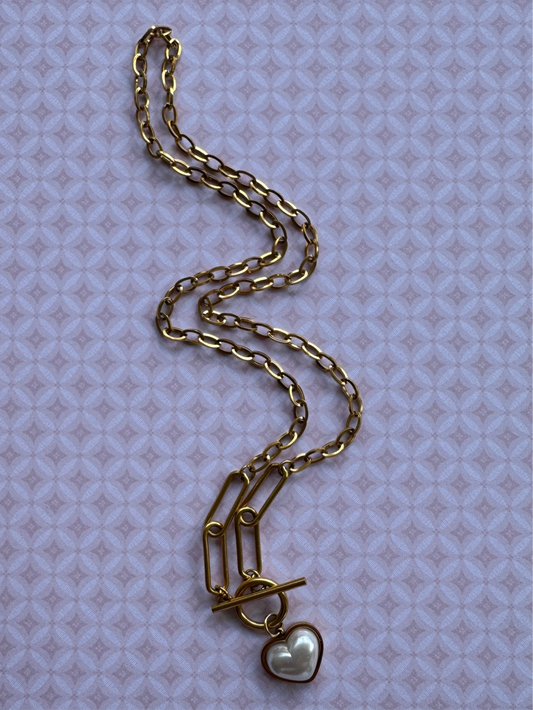 Pearl Heart Necklace