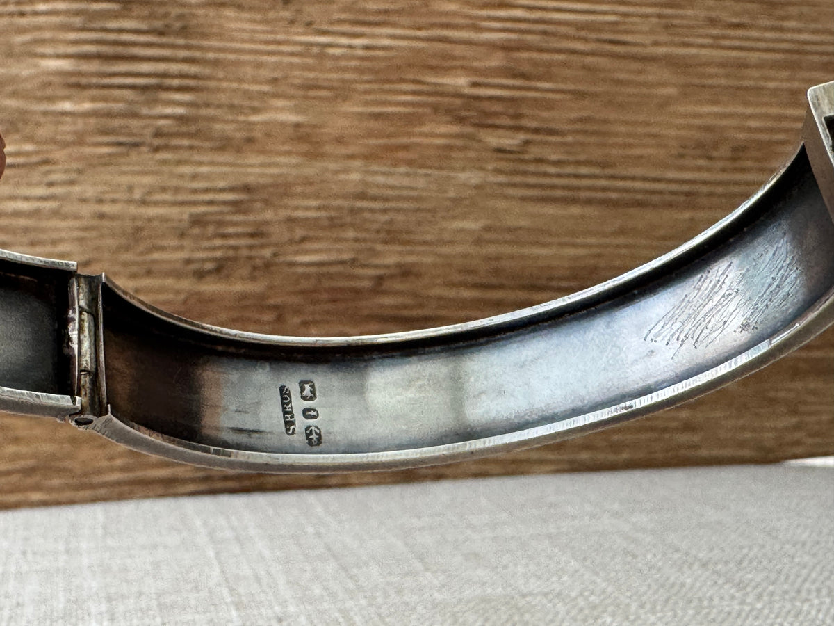 Vintage Sterling Silver 1890’s Horseshoe Bangle Bracelet