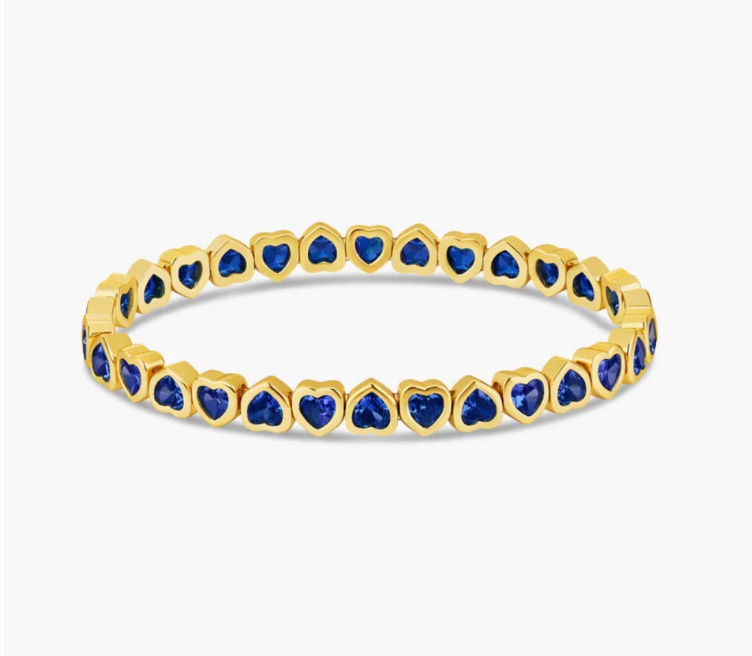 Large Heart Stretch Bracelets