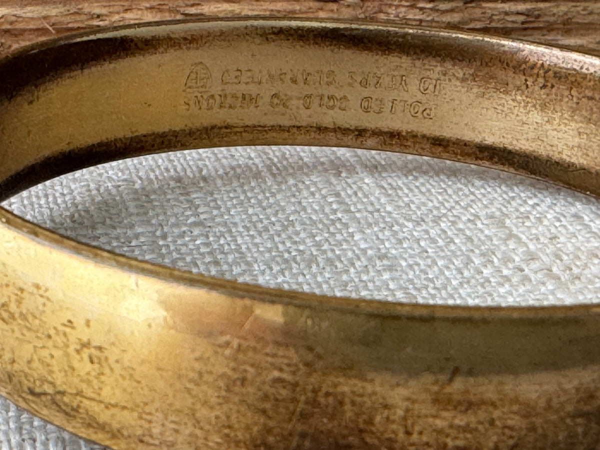 Vintage 1960’s 9k gold Bangle Bracelet