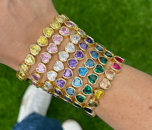 Stretch Heart Bracelets