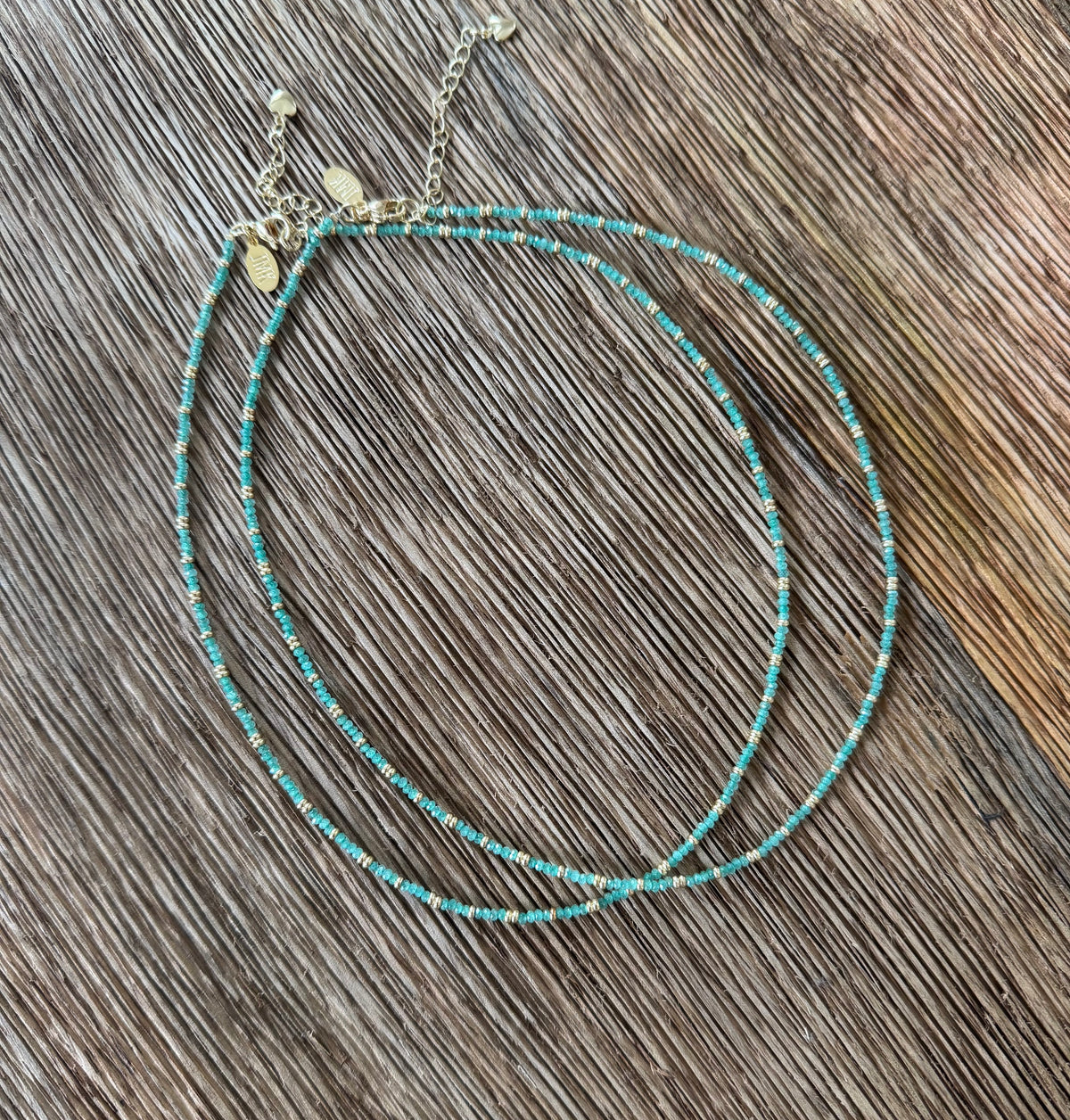 Petite Emerald and Gold Gemstone Necklace