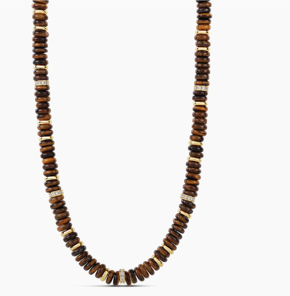 Rondelle Gemstone Necklace