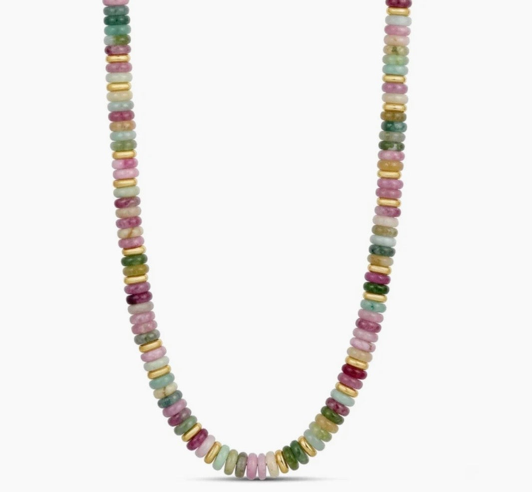 Rondelle Gemstone Necklace