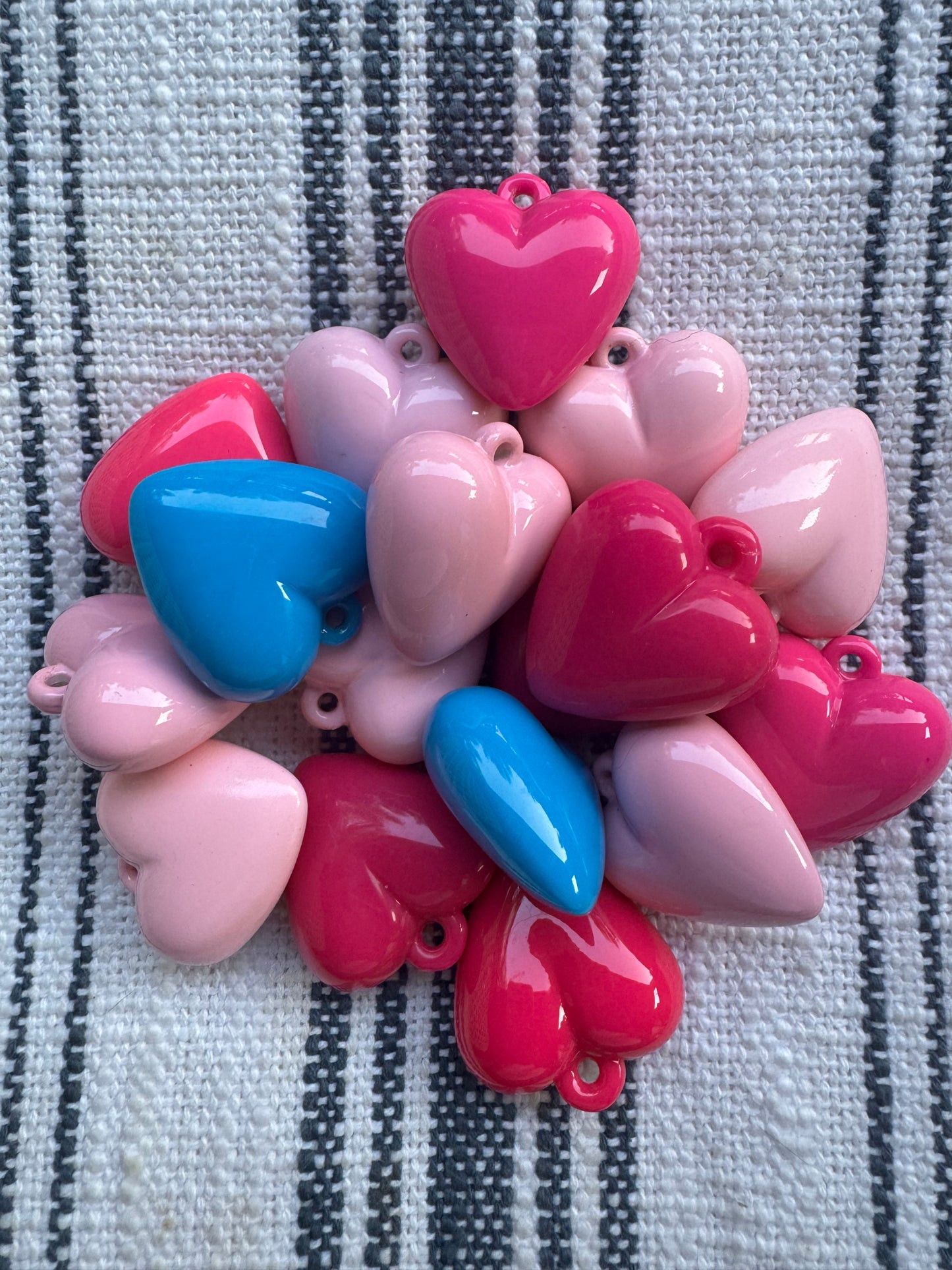 Puffy Acrylic Hearts