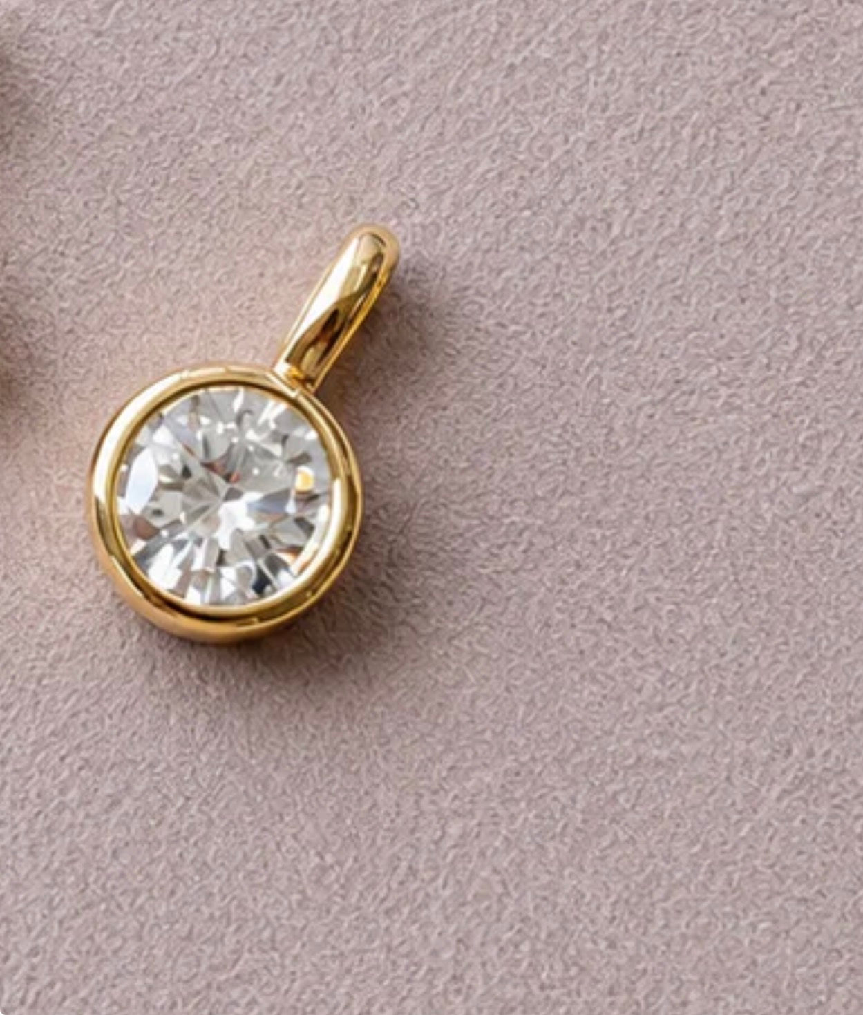 Bezel Diamond Pendant