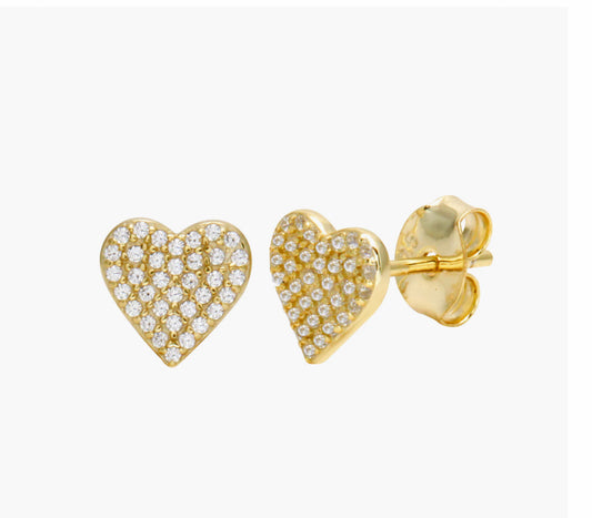 Mini Heart Stud Earrings