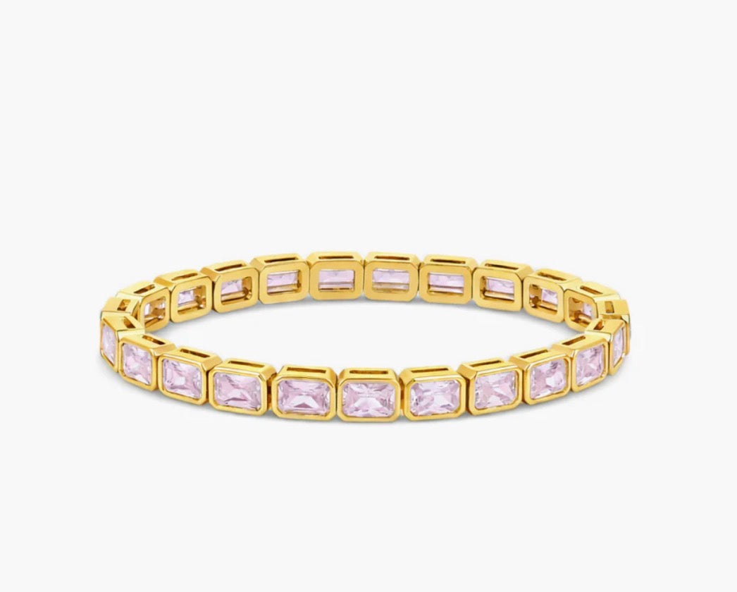 Baby Pink Stretch Sallie Bracelet