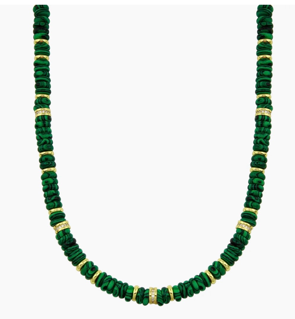 Rondelle Gemstone Necklace