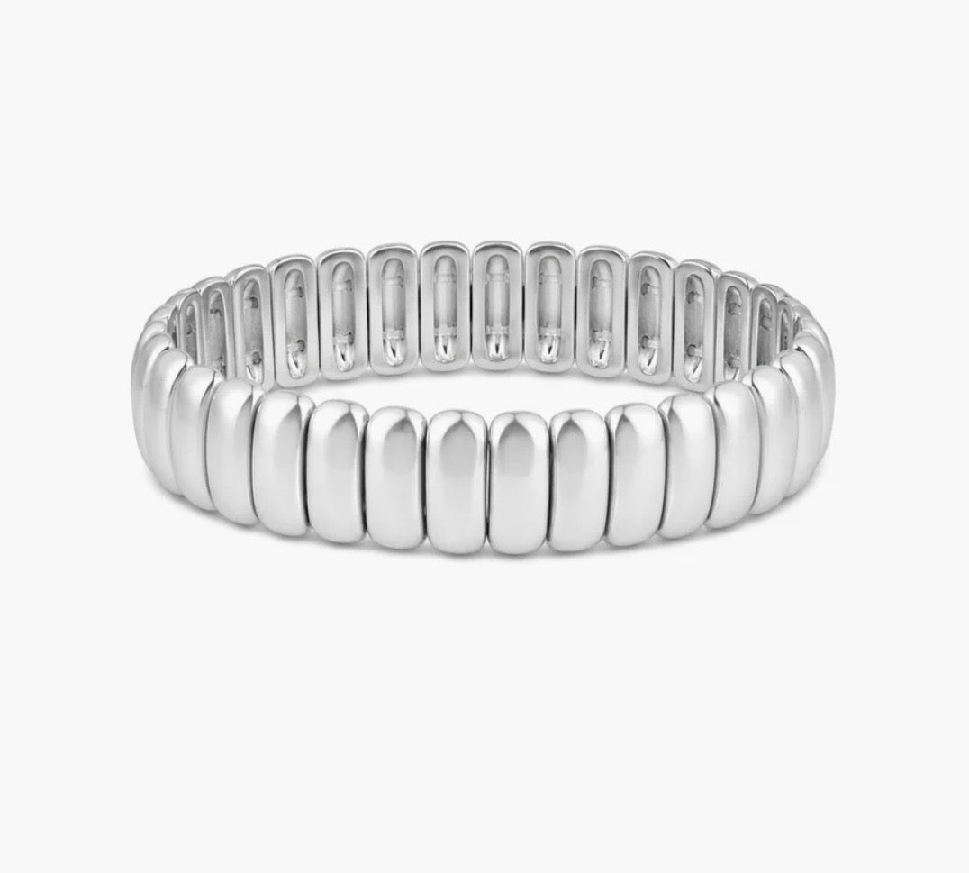 Silver Luxe Stretch Bracelet