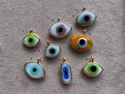 Venezuelan Hand Painted Glass Evil Eye