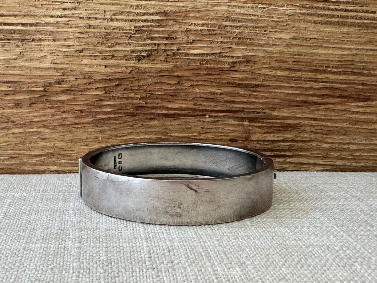 Vintage Sterling Silver 1890’s Horseshoe Bangle Bracelet