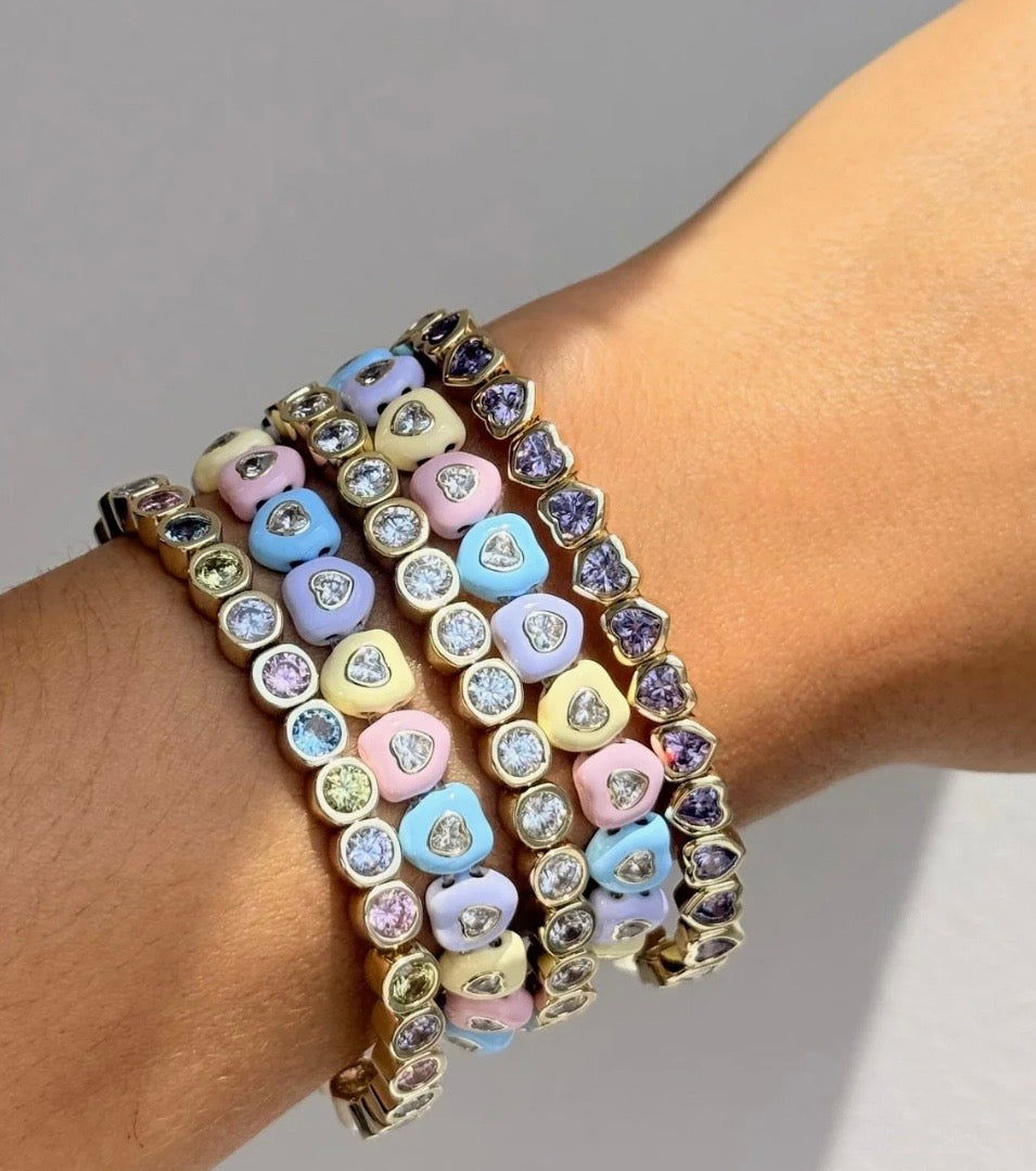 Pastel Glow Stretch Bracelet