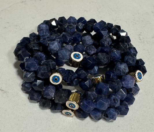 Sodalite Evil Eye Bracelets
