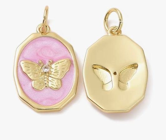 Butterfly Shield Charm